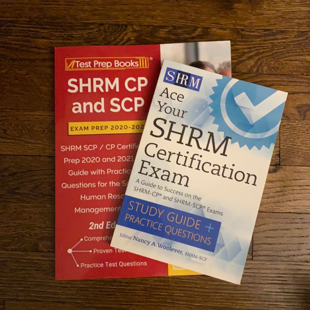 SHRM test prep books